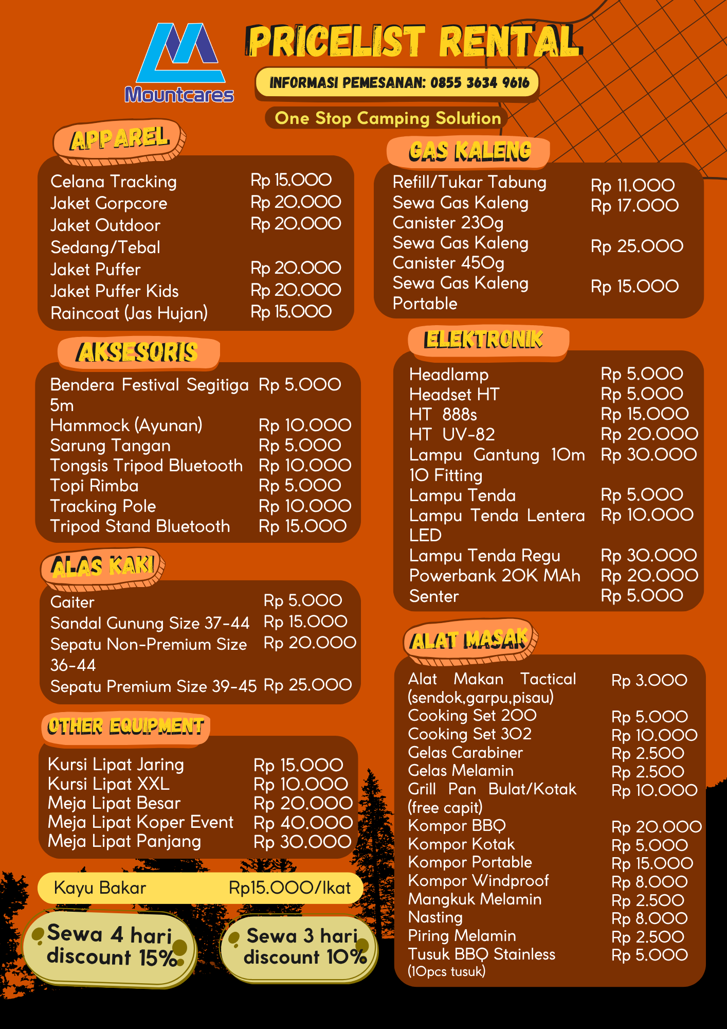 Brosur Pricelist Mountcares Outdoor 2